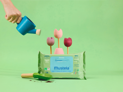 Toallitas limpiadoras compostables - Mustela España - 2