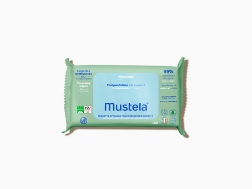 Toallitas limpiadoras compostables - Mustela España - 1