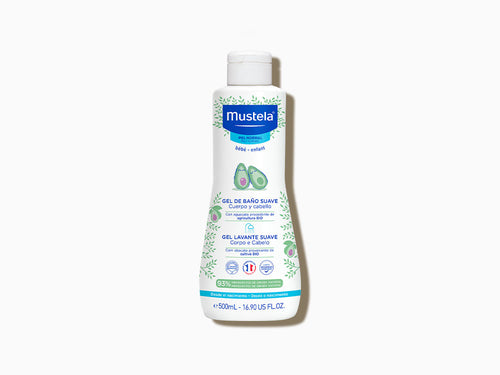 Gel de baño suave con aguacate bio para cuidar la piel de los bebes - Mustela España - 2