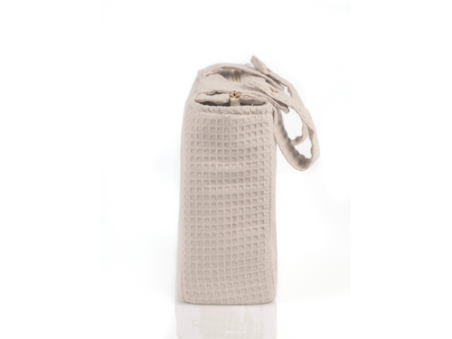Lateral de la bolsa carrito beige de Mustela. - Mustela España - 6