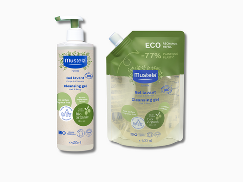 Pack Gel-Champú BIO + eco-recarga - Mustela España - 1