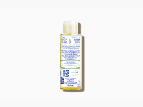 Bote de 100ml de aceite de masaje para bebés con ingredientes de origen natural, como el aguacate bio - Mustela España - 4