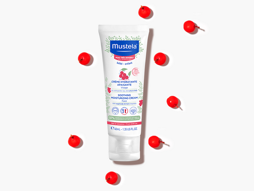Bote de 40ml de la crema para la cara del bebé con piel sensible con Schisandra bio - Mustela España - 5