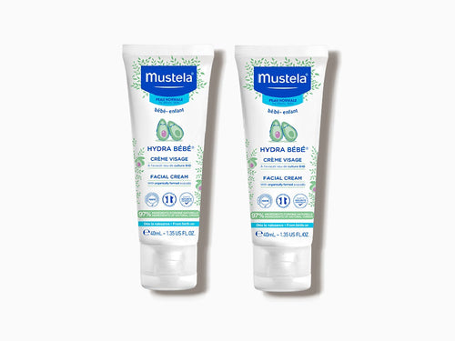 Duplo Hydra Bebé crema facial con Aguacate BIO - Mustela España - 1