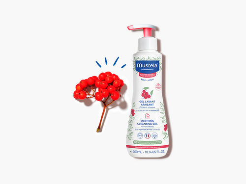 Bote de 300ml de gel de ducha para bebés con piel sensible con Schisandra bio - Mustela España - 4