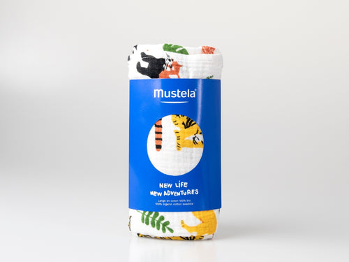 Muselina new life new adventures de Mustela fabricada con algodón orgánico. - Mustela España - 2