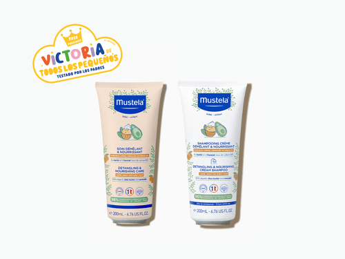 Pack champú y acondicionador desenredante para bebés y niños - Mustela España - 1