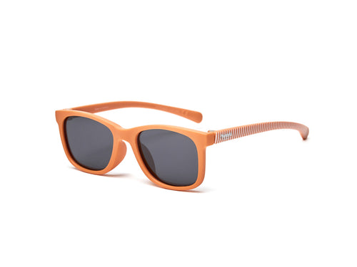 Las Gafas de sol niño Girasol 3-5 años en color coral y con estampado de rayas en la patilla, está fabricada con goma reciclada, siendo ecológicas y flexibles. - Mustela España - 13
