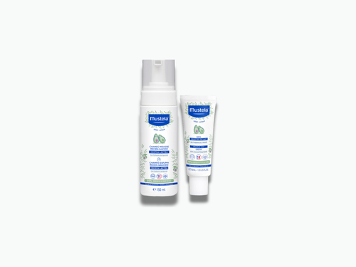 Rutina para la costra láctea bebé - Mustela España - 1