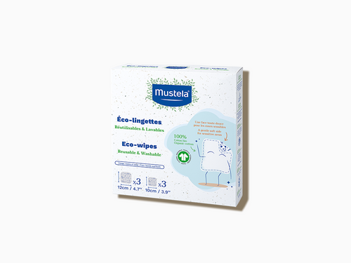 Toallitas reutilizables 100% algodón BIO - Mustela España - 1