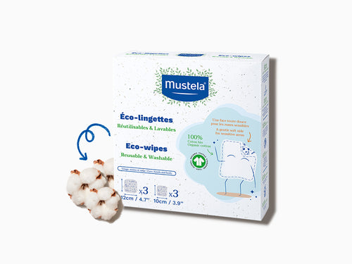 Paquete de 6 discos toallitas de algodón con algodón certificado BIO - Mustela España - 3