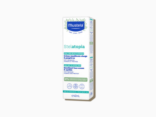 Bote de 40ml de Crema facial emoliente Stelatopia para piel atópica con girasol bio - Mustela España - 5