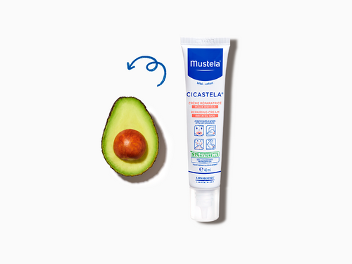 Bote de 40ml de crema reparadora para bebés de Mustela, con ingredientes naturales como el aguacate bio - Mustela España - 4