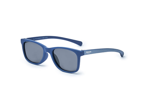 Las Gafas de sol niño Girasol 3-5 años en color azul y con estampado de rayas en la patilla, está fabricada con goma reciclada, siendo ecológicas y flexibles.  - Mustela España - 11