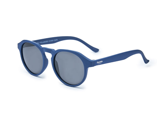 Las Gafas de sol para adultos maracuyá en color azul están fabricadas con goma reciclada, son gafas flexibles, resistentes y además eco-friendly - Mustela España - 9