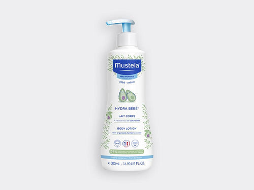 Bote de la leche hidratante para bebés de Mustela, con dosificador y de color blanco - Mustela España - 5